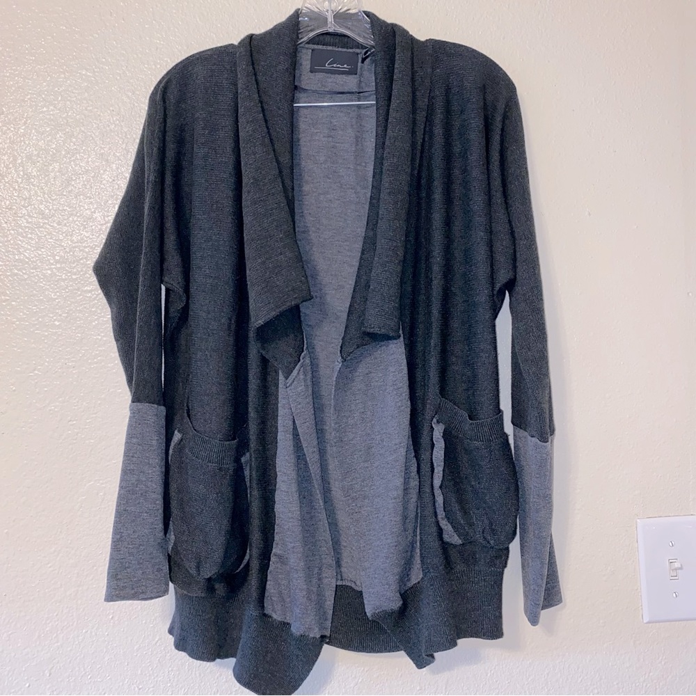 Line Cotton Acrylic Sweater - Medium